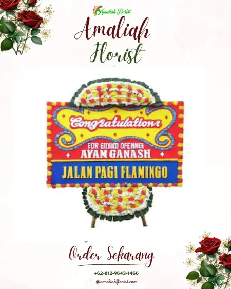 Sewa Papan Bunga Venue Wedding Bekasi